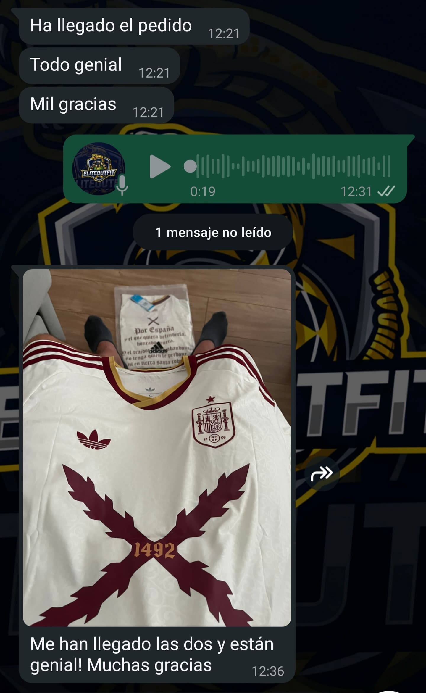 Reseña real 40 de Cliente de Elite Outfit