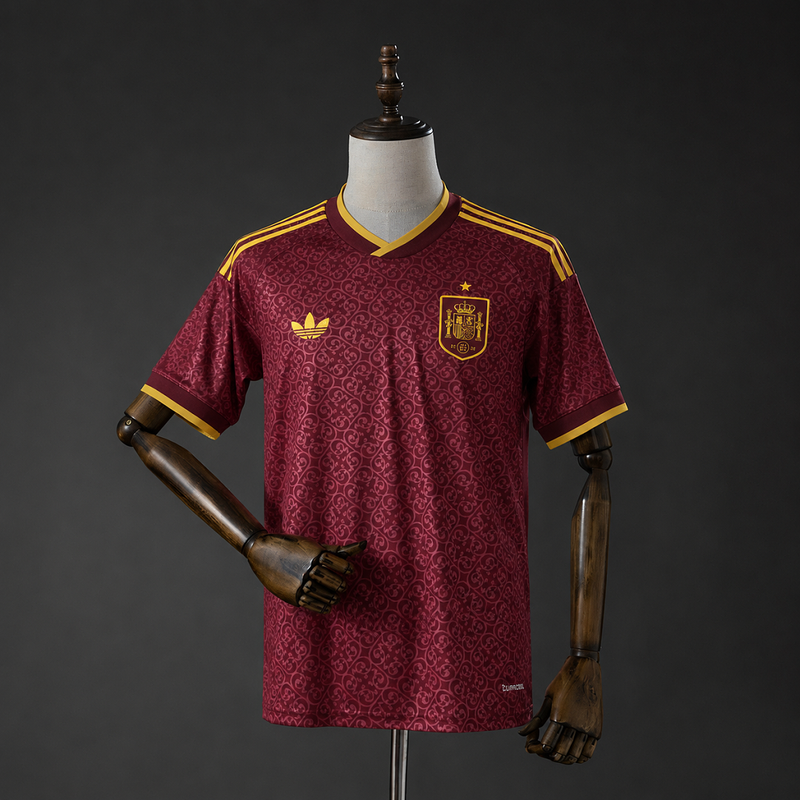 Camiseta España 2026 visitante granate 1⭐️