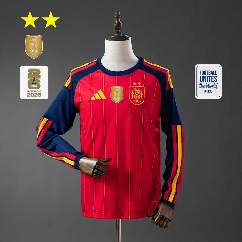 Camiseta España 2026 Local Manga larga 2⭐️⭐️