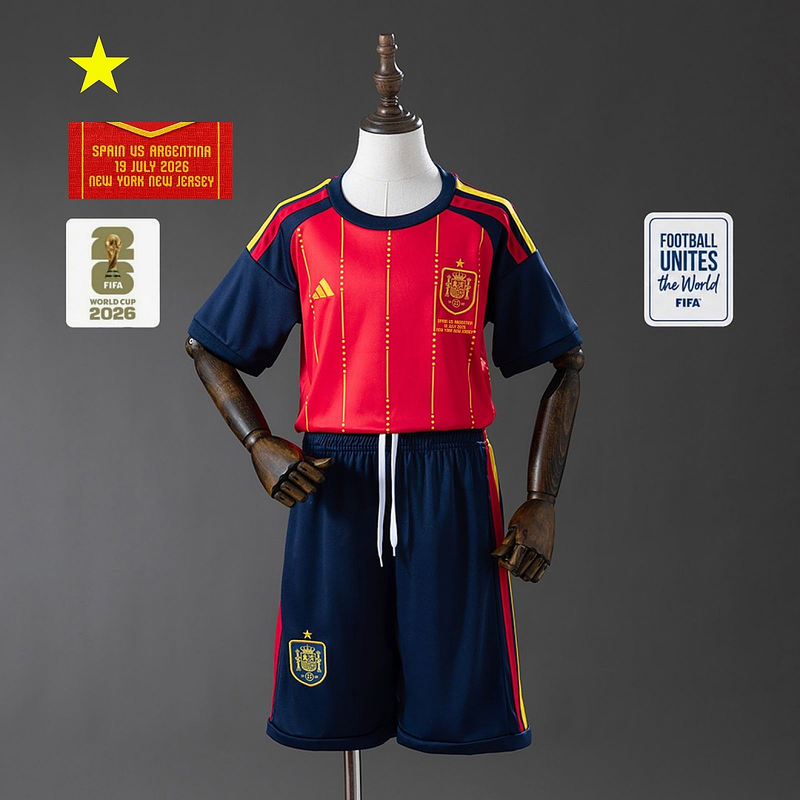 camiseta España Local · Kit infantil 1⭐️
